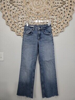 Zara Wide-Leg Blue Jeans